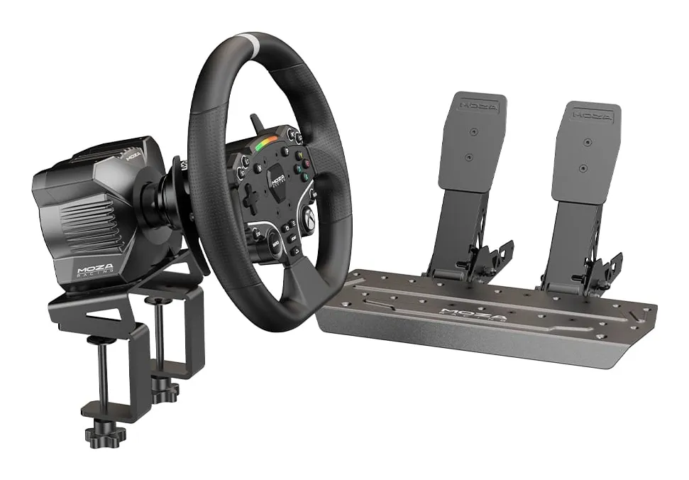 Moza R3 Racing Simulator - steering wheel kit with pedals