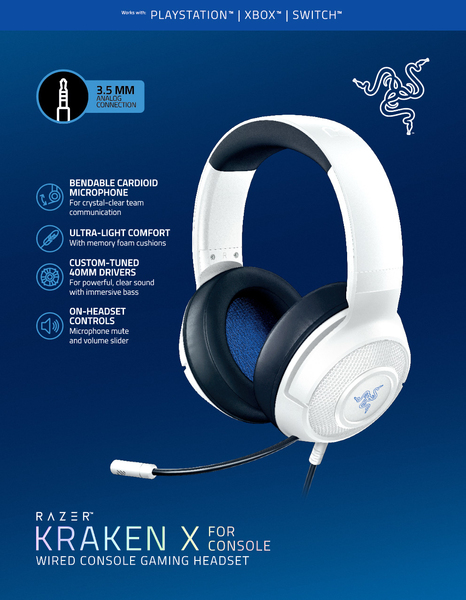 Razer Kraken X for PlayStation - gaming headset