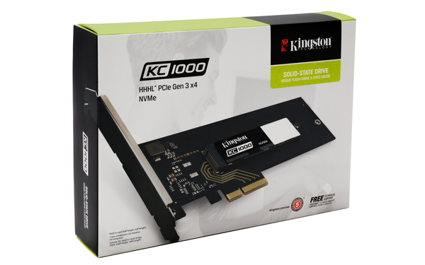 Kingston 960GB PCIe Gen3 x4 NVMe HHHL - SSD