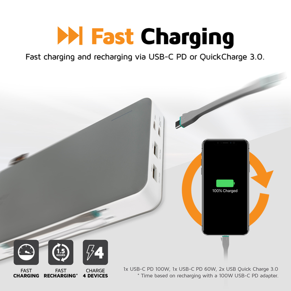XTORM Power Bank 27.200mAh USB-C PD 100/60W/2xUSB