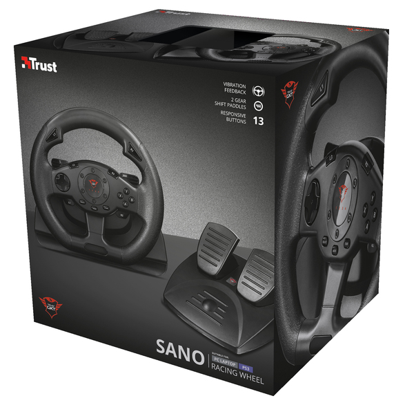 Trust GXT 580 Sano Vibration Feedback Racing Wheel