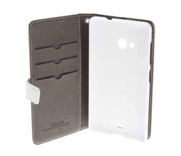 Insmat, Exclusive Flip Case, Lumia 535, valkoinen