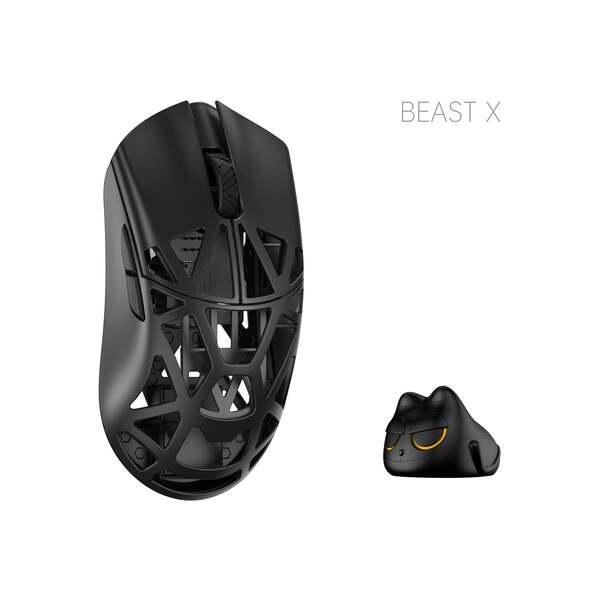 WLMouse Beast X Pro Wireless Gaming Mouse, Black