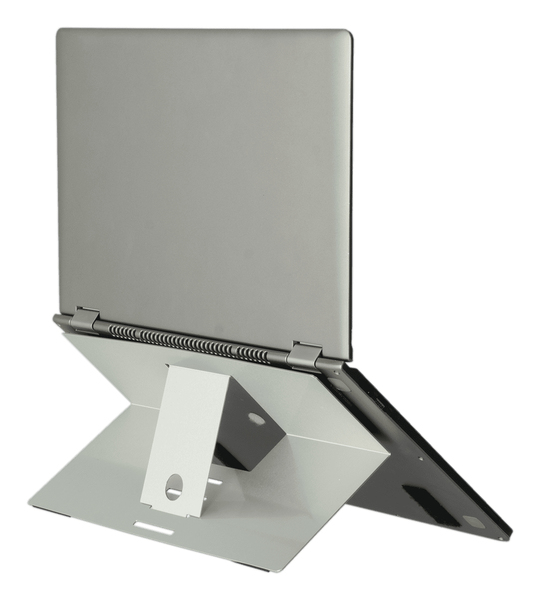 R-Go Riser Attachable Laptop Stand, adjustable, silver