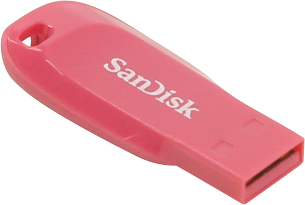 SanDisk 64 Gt Cruzer Blade USB 2.0 -muistitikku, Vaaleanpunainen