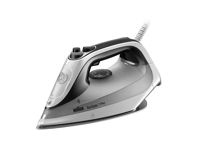 Braun TexStyle 7 Pro -Kuiva- & höyrysilitysrauta, Musta/Valkoinen