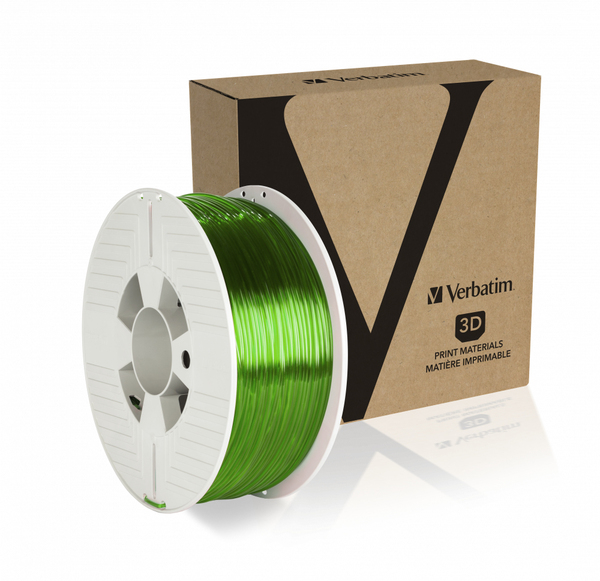 3D Printer Filament PET-G 2.85MM 1KG, Green Transparent