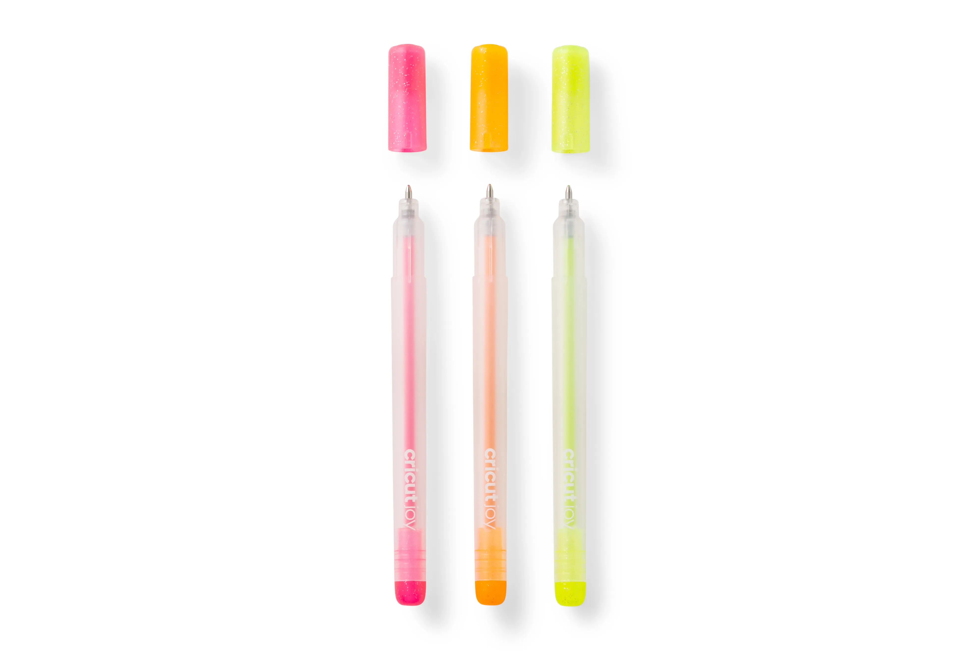 Cricut Joy Glitter Gel pens Pink, Orange, Yellow, 3-pack