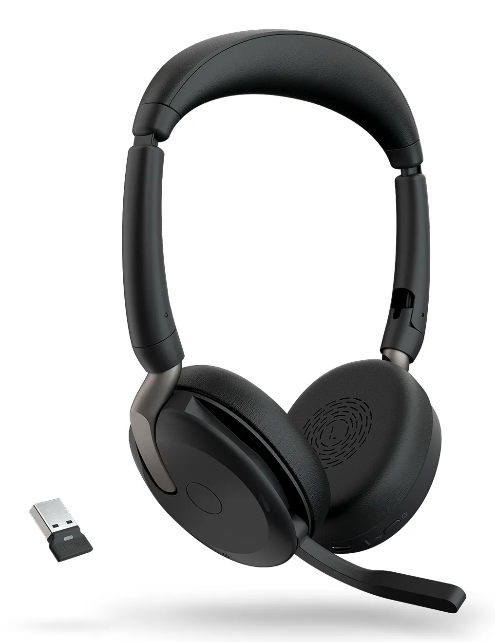 Jabra Evolve2 65 Flex L380a UC langattomat kuulokkeet mikrofonilla, musta