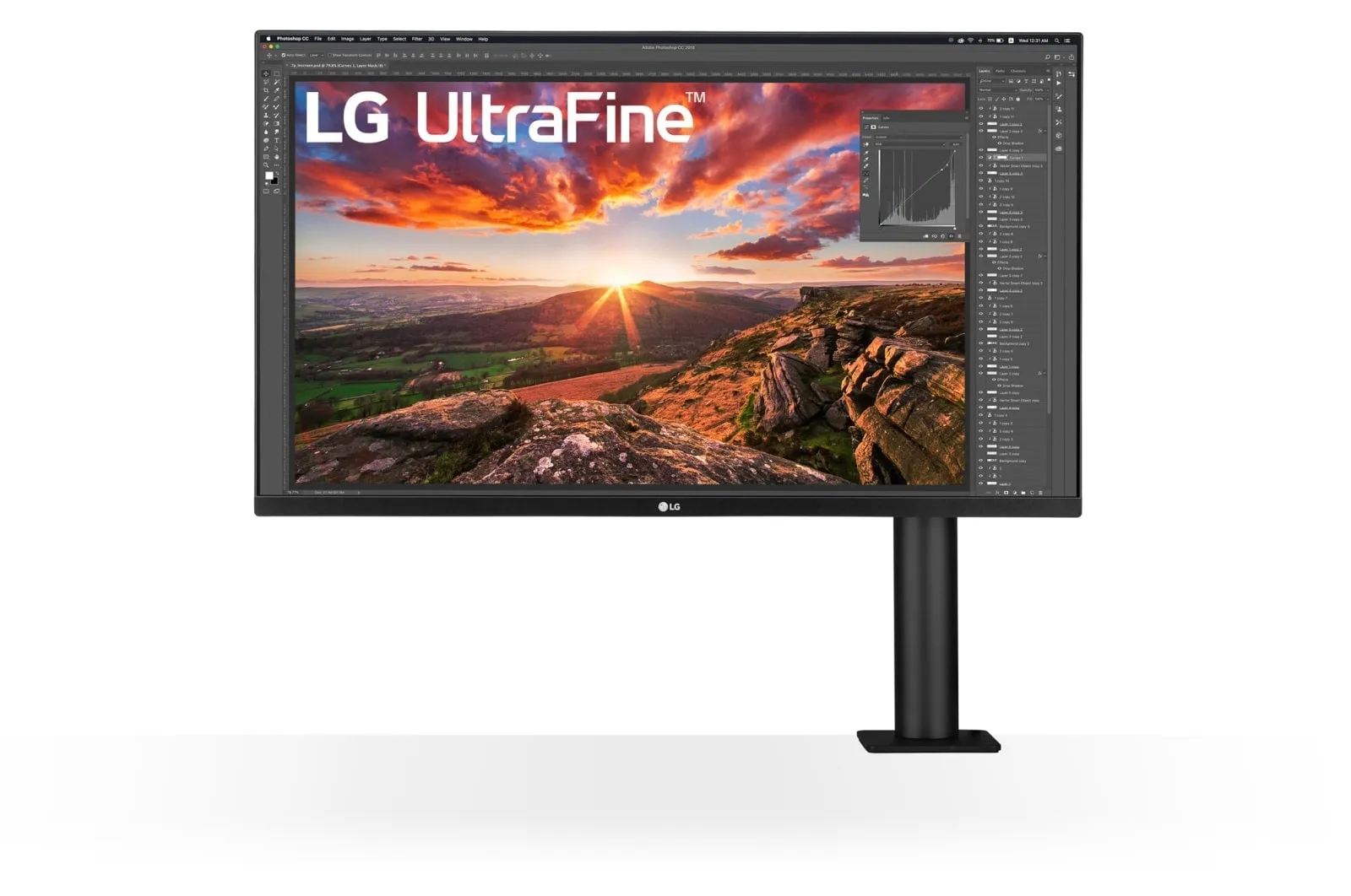 LG UltraFine Ergo 32UN880K-B 32" 4K UHD, IPS Monitor with USB-C hub