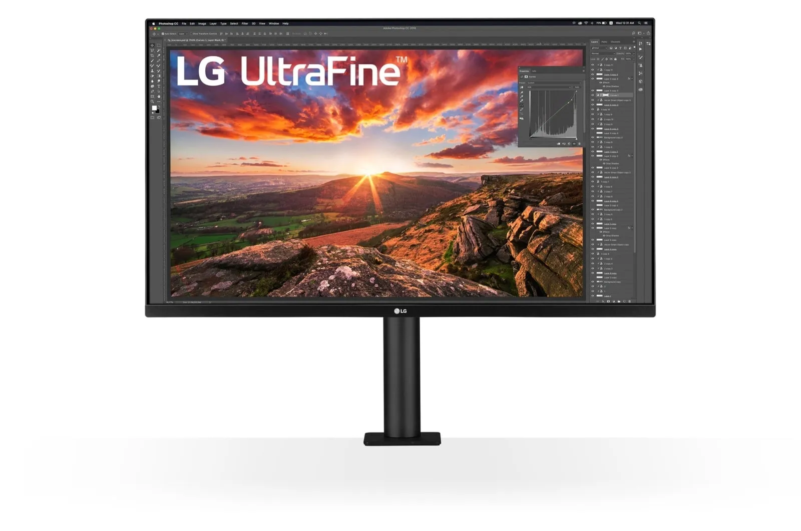 LG UltraFine Ergo 32UN880K-B 32" 4K UHD, IPS Monitor with USB-C hub