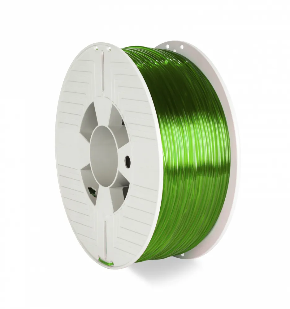 3D Printer Filament PET-G 2.85MM 1KG, Green Transparent
