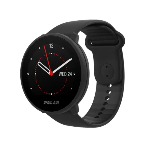 Polar Unite Black S-L Silicone Wristband with Pin Buckle