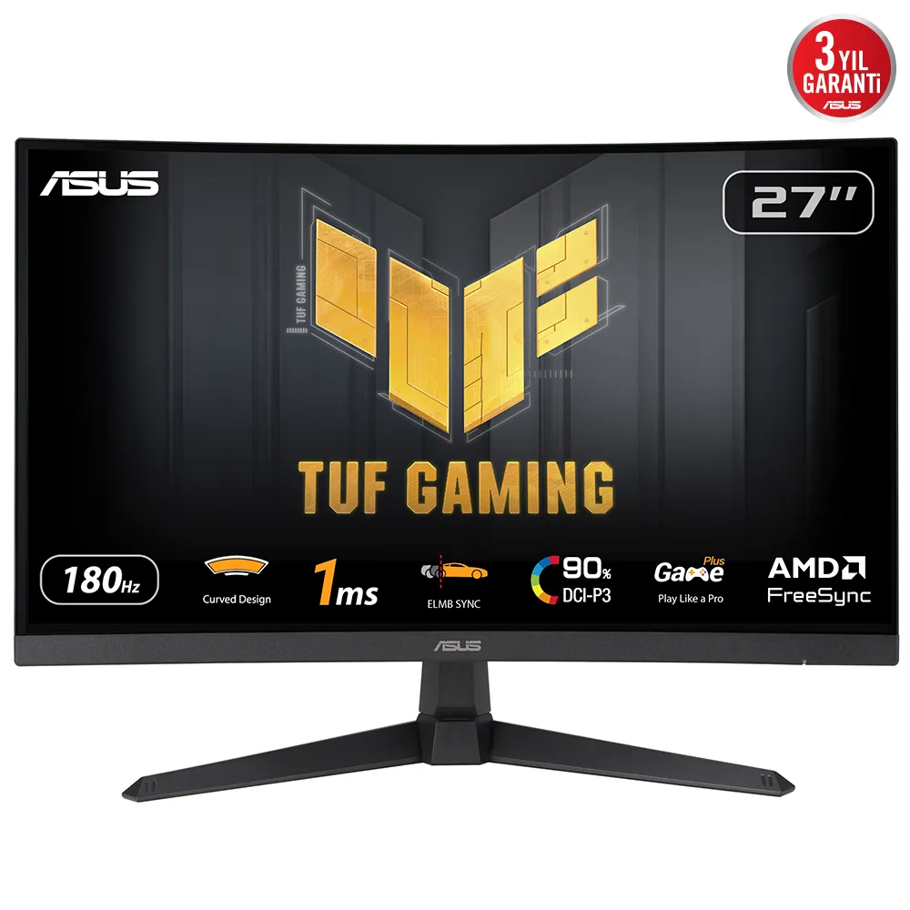 ASUS TUF Gaming VG27VQ3B 27" Full HD, VA Curved Gaming Monitor