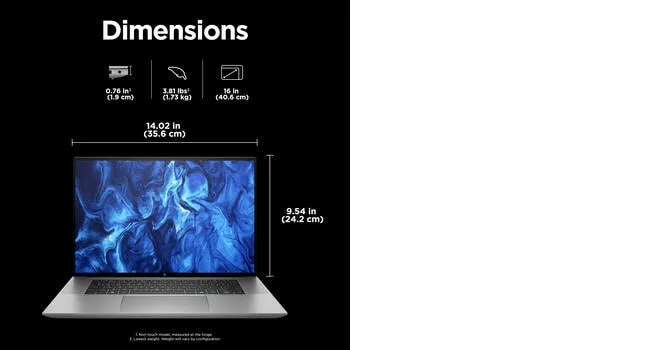 HP ZBook Studio G11 Intel Core Ultra 9 185H 16inch WQUXGA 2x32GB DDR5 1TB SSD RTX 4070 8GB Wi-Fi 7 BT 5.4 W11P 3y SmartBuy (ML)
