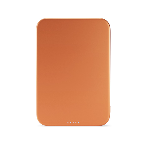 Epico UltraPack Qi2 Slim 5000mAh Alu Mag+ Wireless Power Bank EM51 Wireless Charging 15W for iPhone and Android, Cosmic Orange