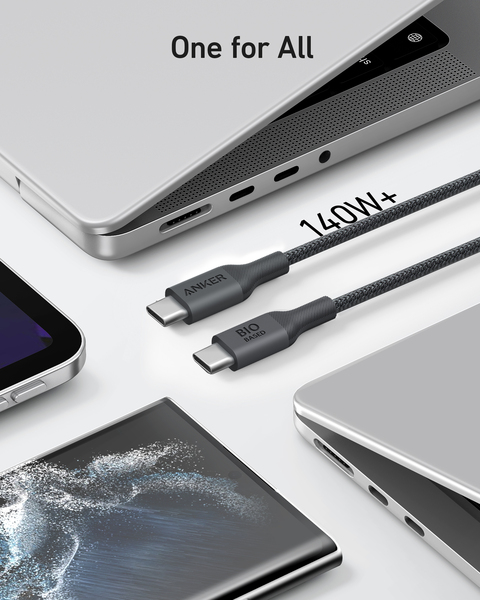 Anker 541 USB-C - USB-C - kabel, Svart, 1.8m