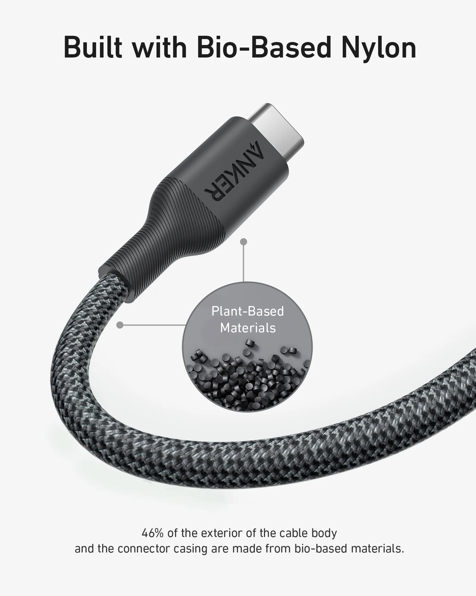 Anker 541 USB-C - USB-C - cable, Black, 1.8m