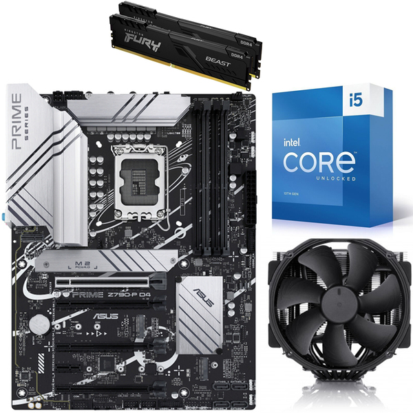 Bundle + Noctua NH-D15 chromax.black + Intel Core i5-13600K + Asus PRIME Z790-P D4 + Kingston Fury Beast 16 GB