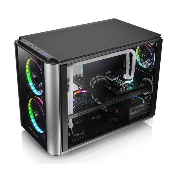 Thermaltake Level 20 XT, Mini Tower case, window, Black,Silver