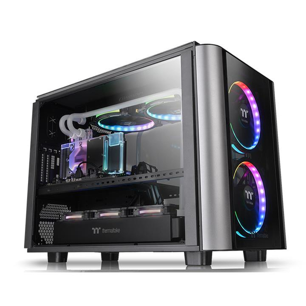 Thermaltake Level 20 XT, Mini Tower case, window, Black,Silver
