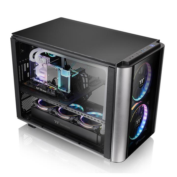 Thermaltake Level 20 XT, Mini Tower case, window, Black,Silver