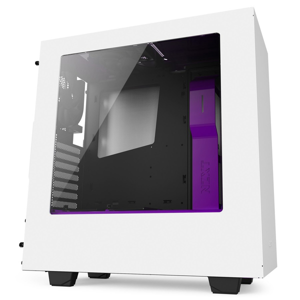 NZXT S340 - White/Purple