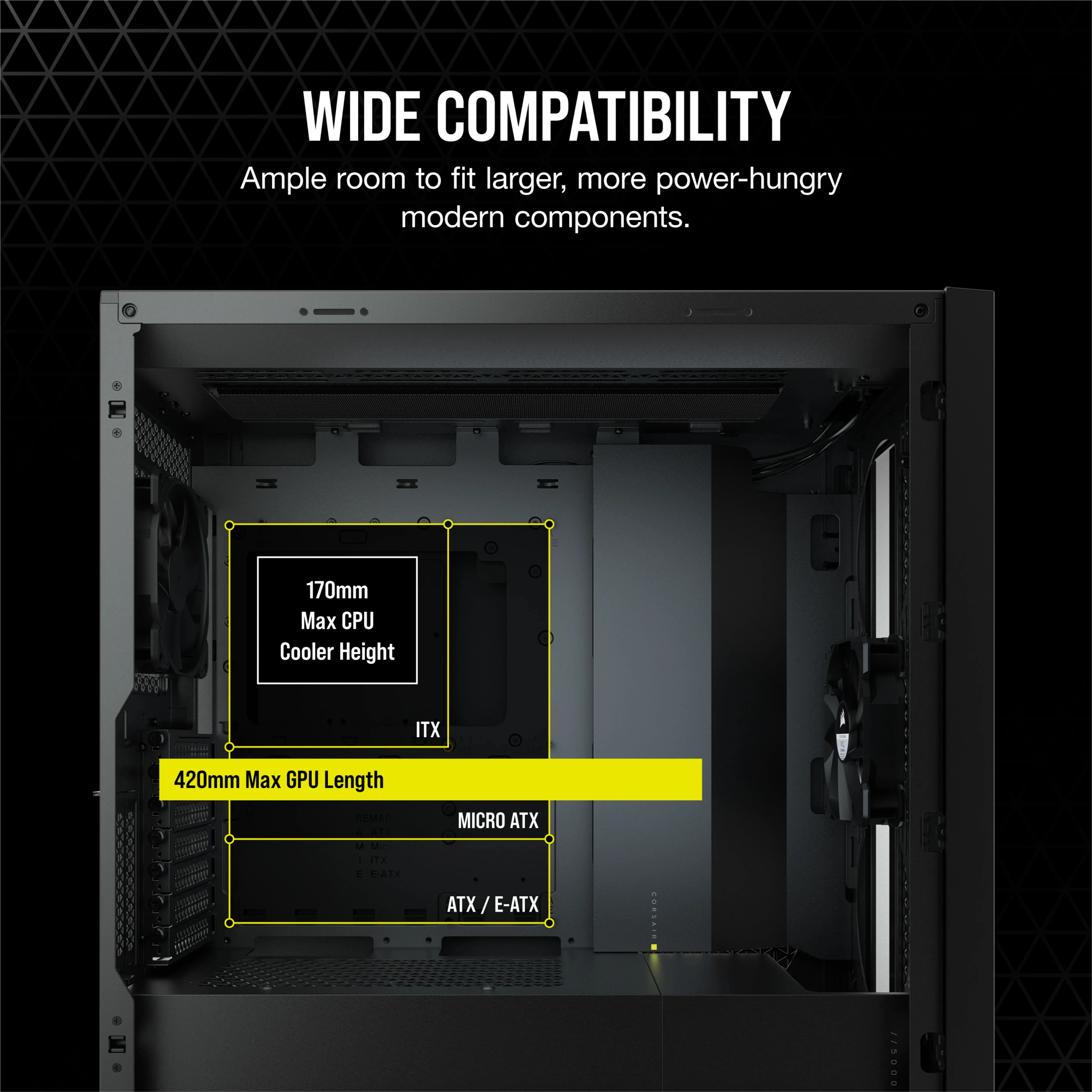 Corsair 5000D AIRFLOW - Mid Tower case, Black