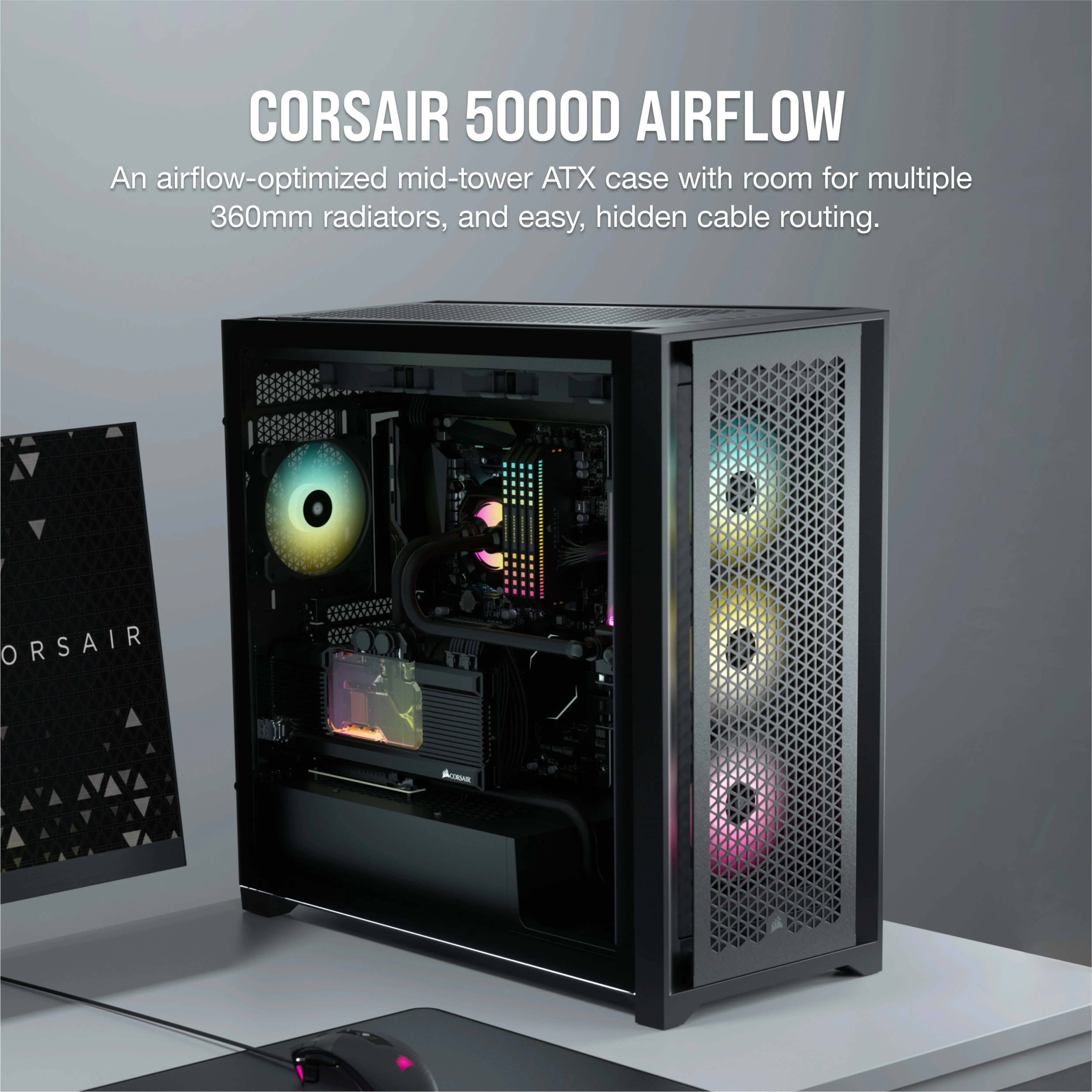 Corsair 5000D AIRFLOW - Mid Tower case, Black