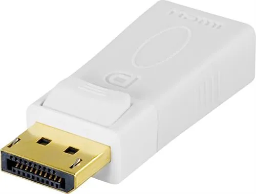DELTACO DisplayPort - HDMI sovitin, 20-pin u - n, valk