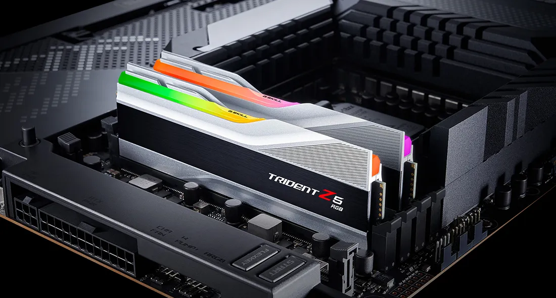 G.Skill Trident Z5 RGB 32GB (2 x 16GB) DDR5 6000 MHz, CL36 - memory, Silver