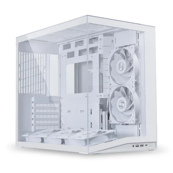 Lian Li O11D Mini V2 Flow -midi tower, White