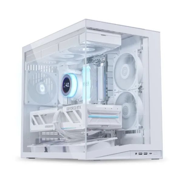 Lian Li O11D Mini V2 Flow -midi tower, White