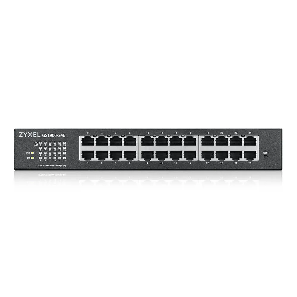 ZYXEL GS1900-24E v3 24-port GbE L2 Smart Switch desktop fanless