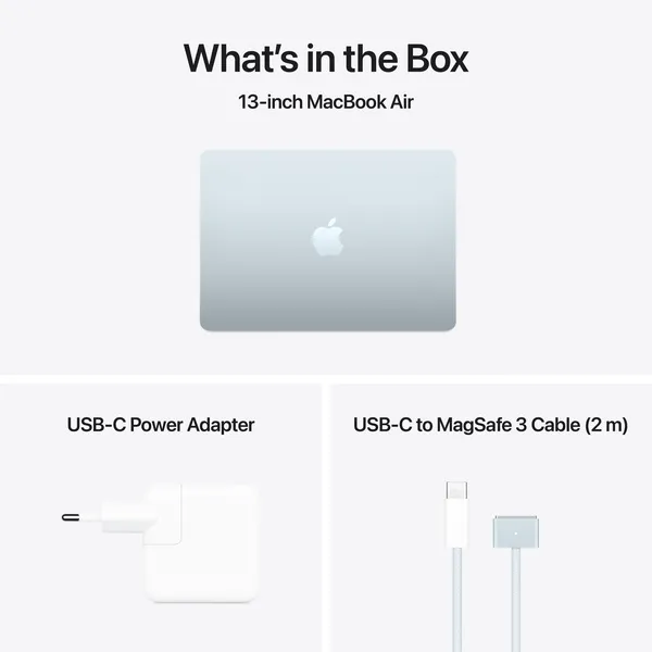 Apple MacBook Air 13&quot; M4 (8/10) 16GB, 256GB - notebook, Sky Blue, MC6T4