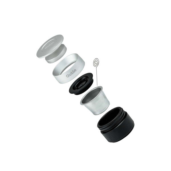 OutIn Nano Portable Espresso Machine Accessory Kit Basket Plus (16&ndash;18 grams), Stainless Steel, Black/Silver
