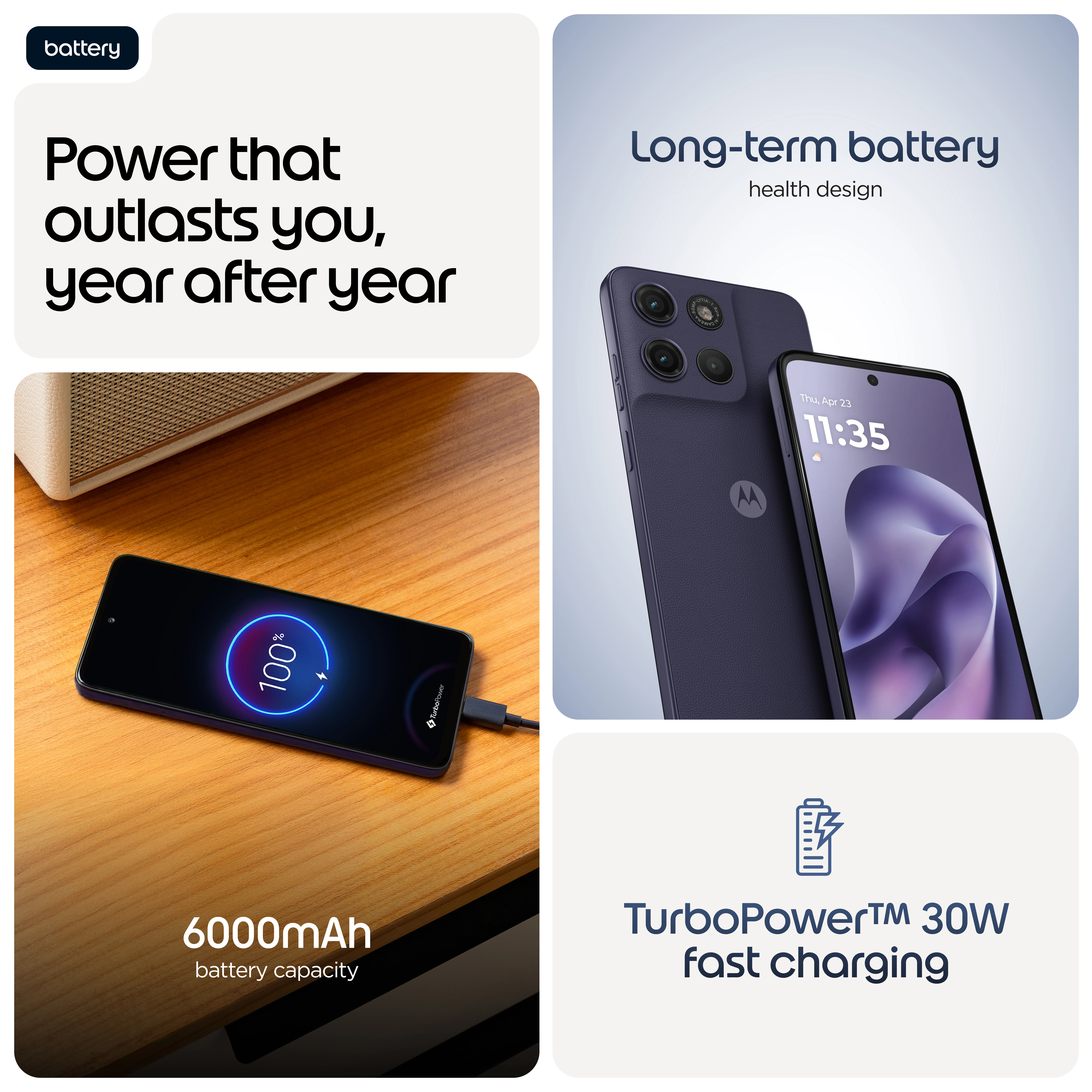 Motorola Moto G17 Power 8/256 GB, Pantone Evening Blue