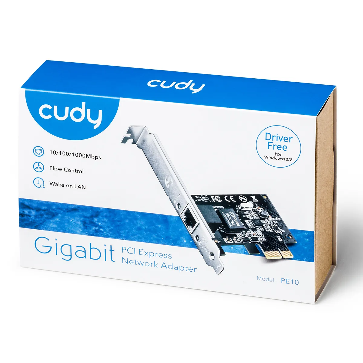 Cudy PE10 Gigabit PCI Express 1P Low Profile Verkkosovitin