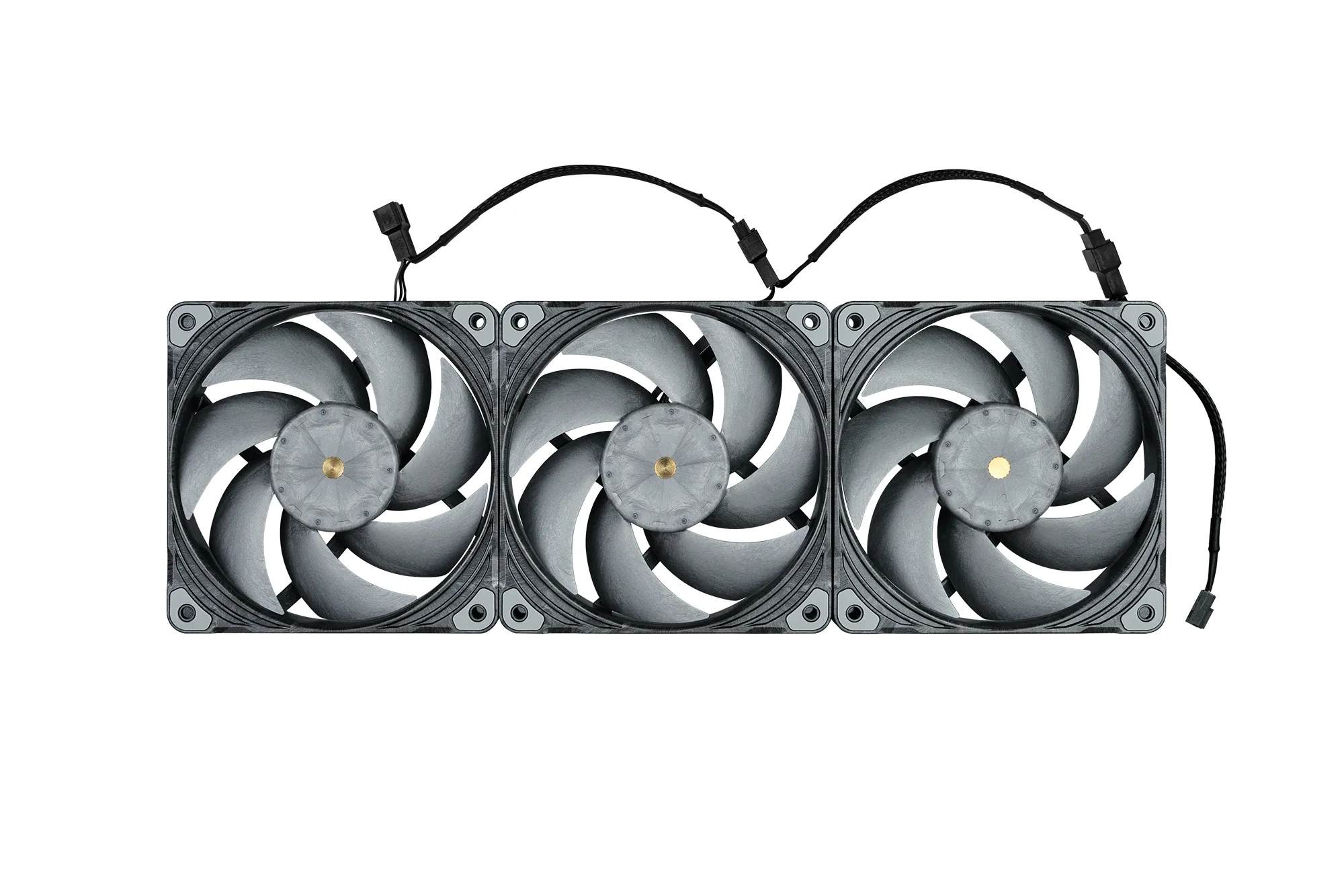 Phanteks T30, PWM, Premium, 120mm - case fan, black, 3pcs