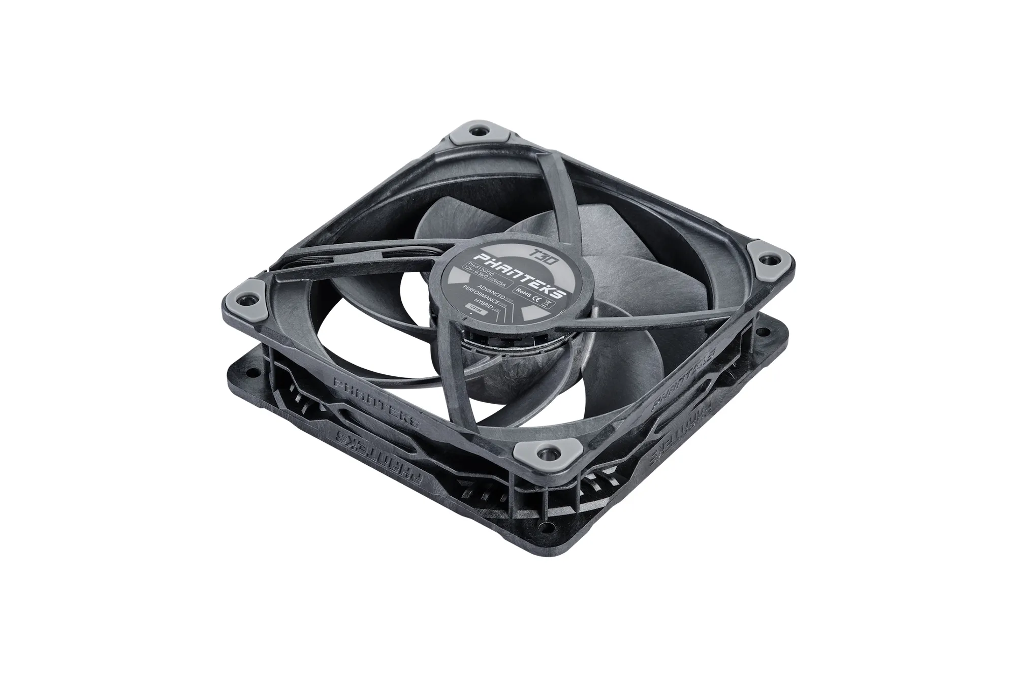 Phanteks T30, PWM, Premium, 120mm - case fan, black, 3pcs
