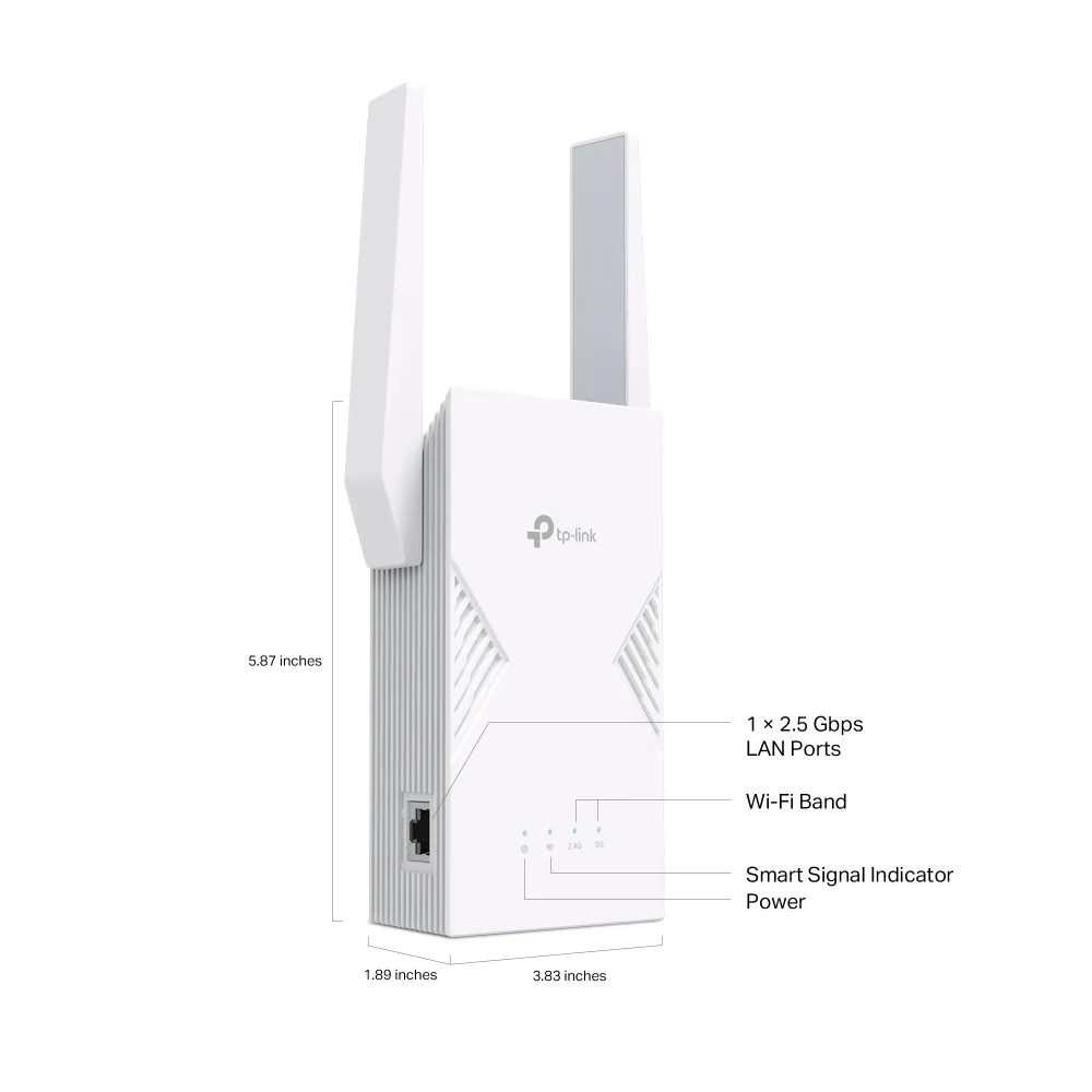 TP-LINK BE3600 RE235BE - Range Extender, White