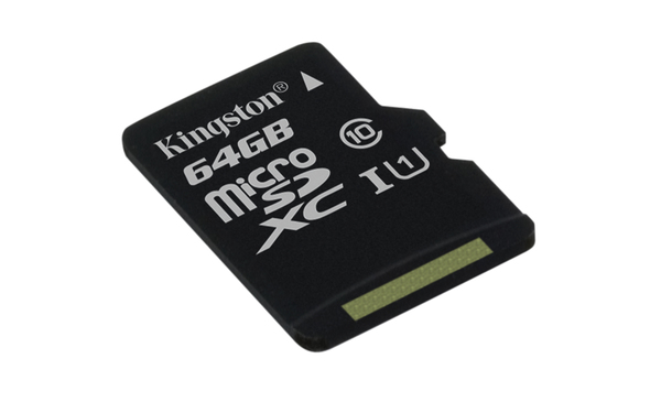 Kingston 64GB Canvas Select, UHS-I Class 10 MicroSD - memory card