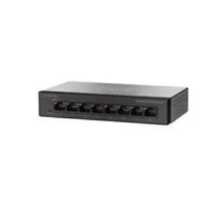 Cisco Small Business SF110D-08 - Kytkin - hallitsematon - 8 x 10/100 - ty&ouml;p&ouml;yt&auml;, sein&auml;&auml;n asennettava - tasavirta