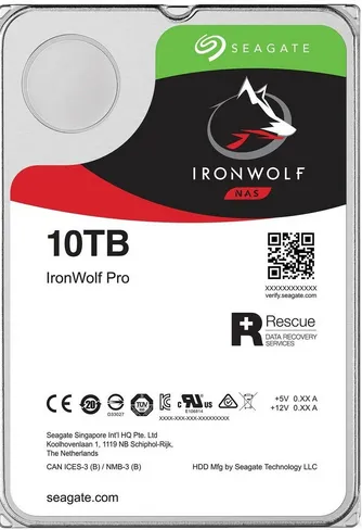 Seagate IronWolf Pro 3.5" 3.5", 10 Tt, 7200 RPM, 256 MB, 300 WRL, Helium -kovalevy (NAS) Seagate IronWolf Pro 3.5" 3.5", 10 Tt, 7200 RPM, 256 MB, 300 WRL, Helium -kovalevy (NAS)