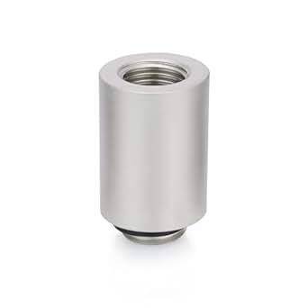 Thermal Grizzly DeltaMate Extender (MF28), G1/4" Fitting, 28 mm, Matt Nickel