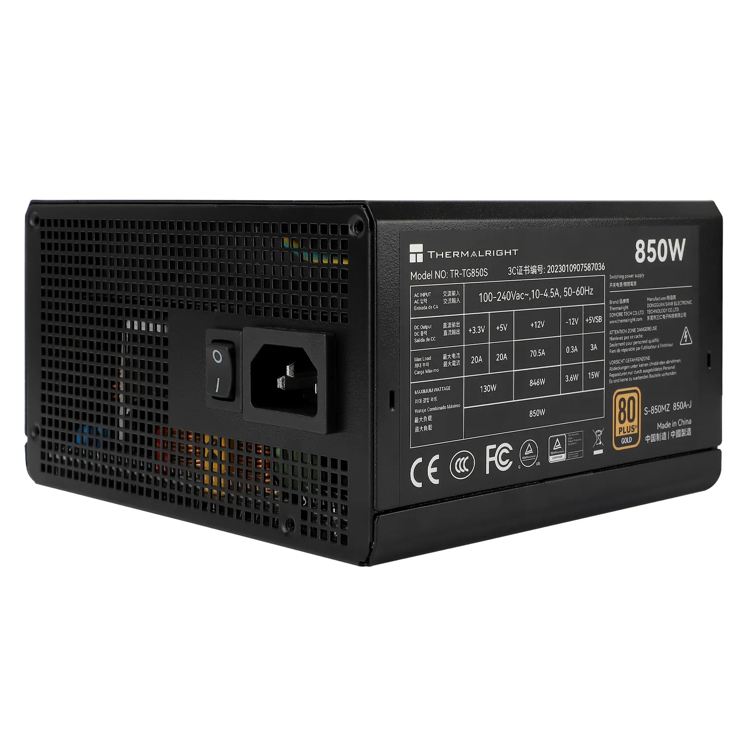Thermalright TR-TG 850S 850W - PSU, 80 Plus Gold
