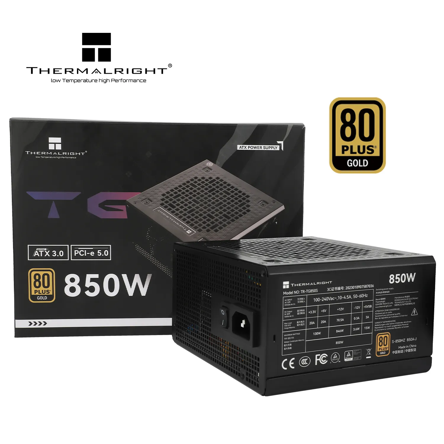 Thermalright TR-TG 850S 850W - PSU, 80 Plus Gold