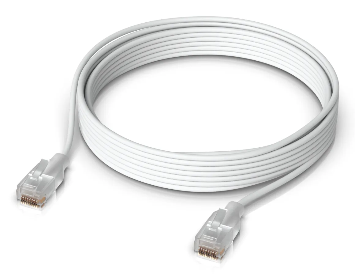 Ubiquity Cat6 UTP RJ45 5m -verkkokaapeli, Translucent White