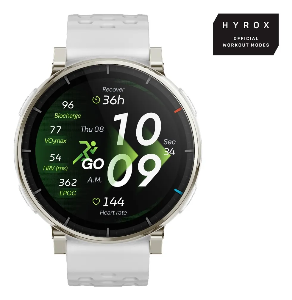 Amazfit Active 3 45mm Smartwatch, Aero White