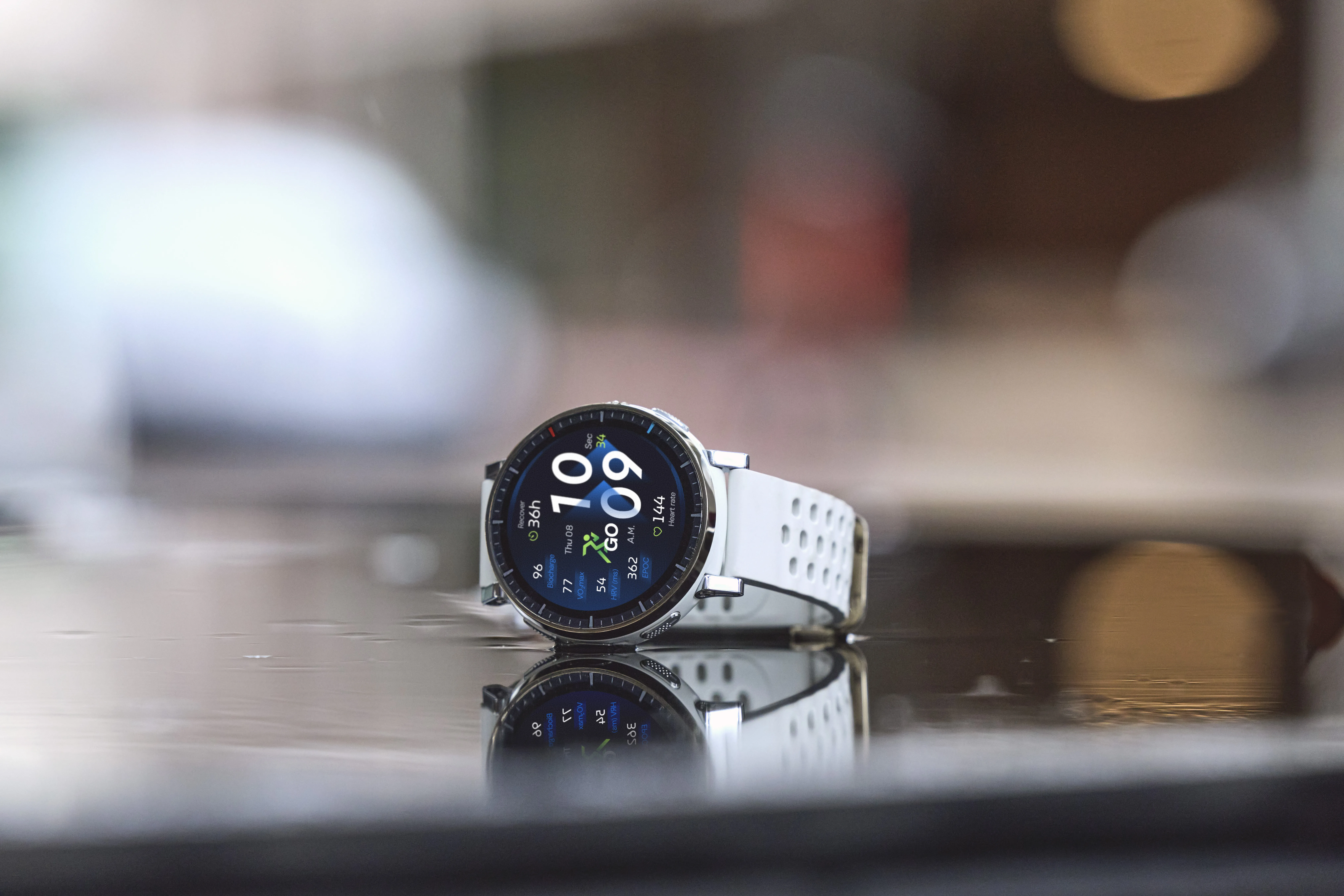 Amazfit Active 3 45mm Smartwatch, Aero White